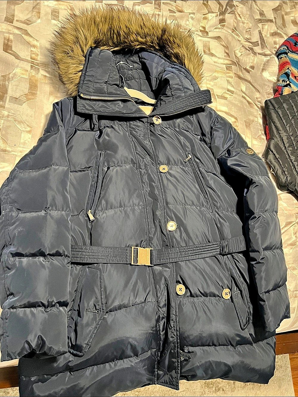 Michael Kors Navy Blue Puffer Coat Size XXL